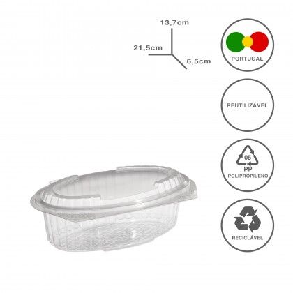 Caixa Take Away 735ml 21.5X13.7X6.5cm Pack 100