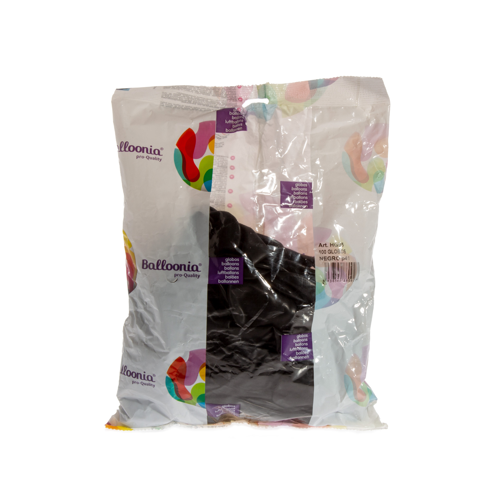 Balões Balloonia Preto Pack 100