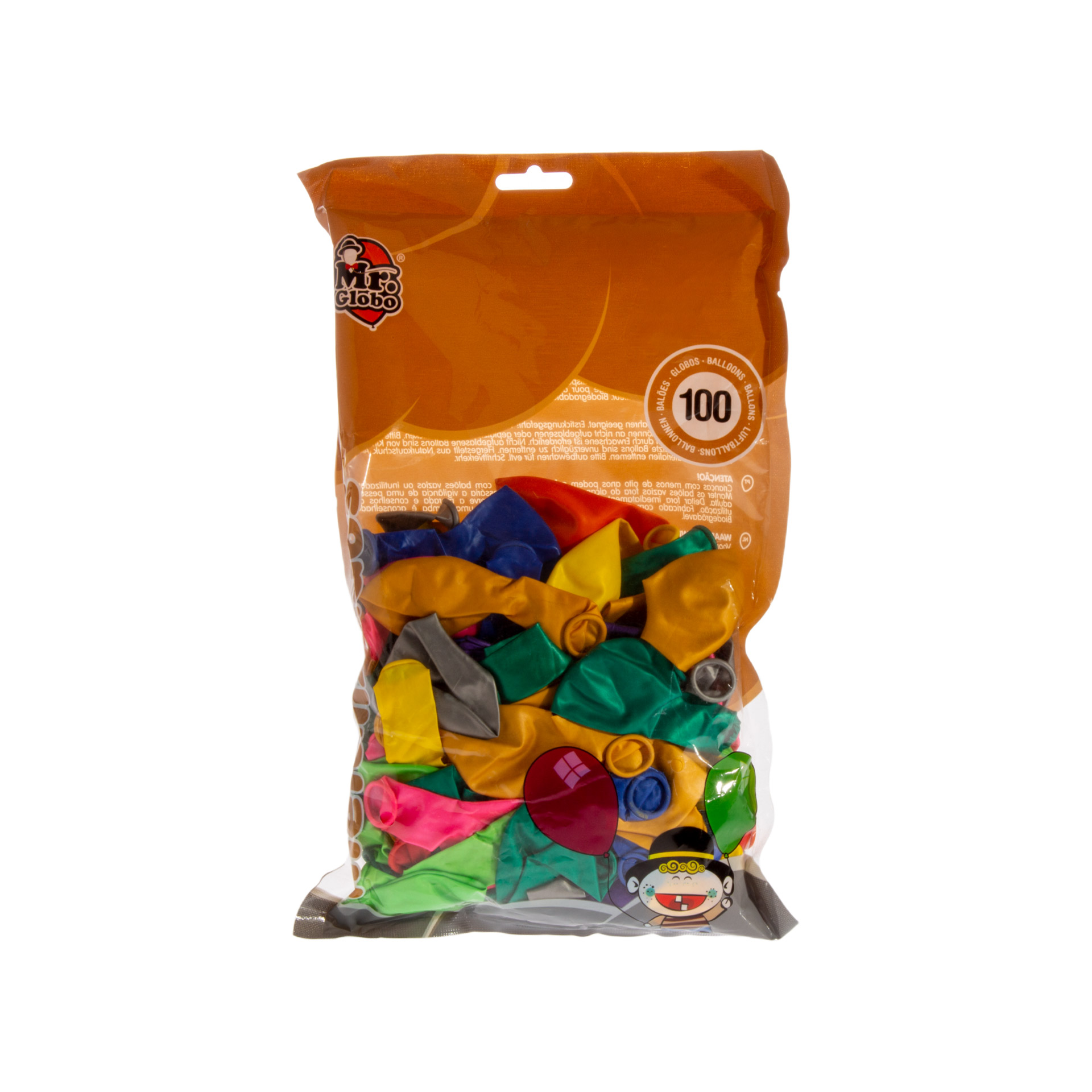 Balões Balloonia Metalizados Sortido Pack 100