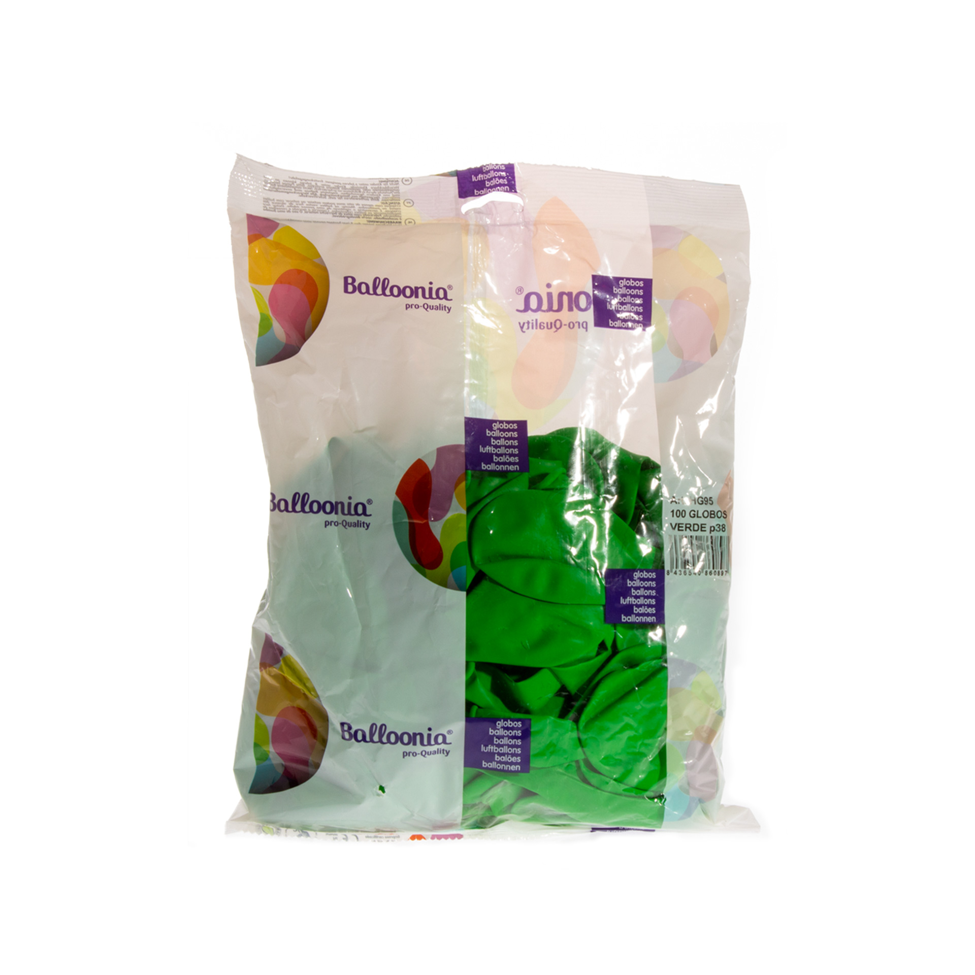 Balões Balloonia Verde Pack 100