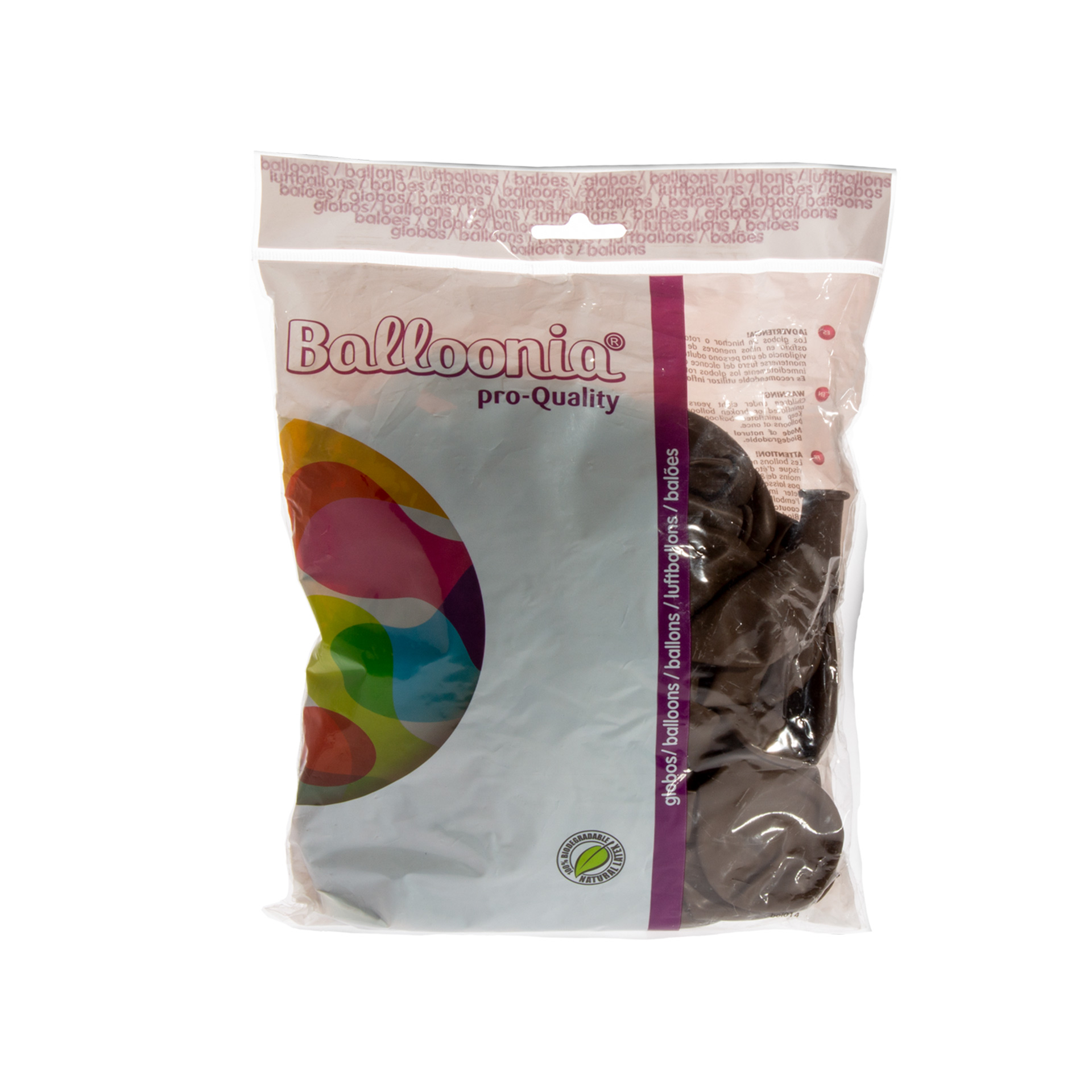 Balões Balloonia Castanho Pack 100