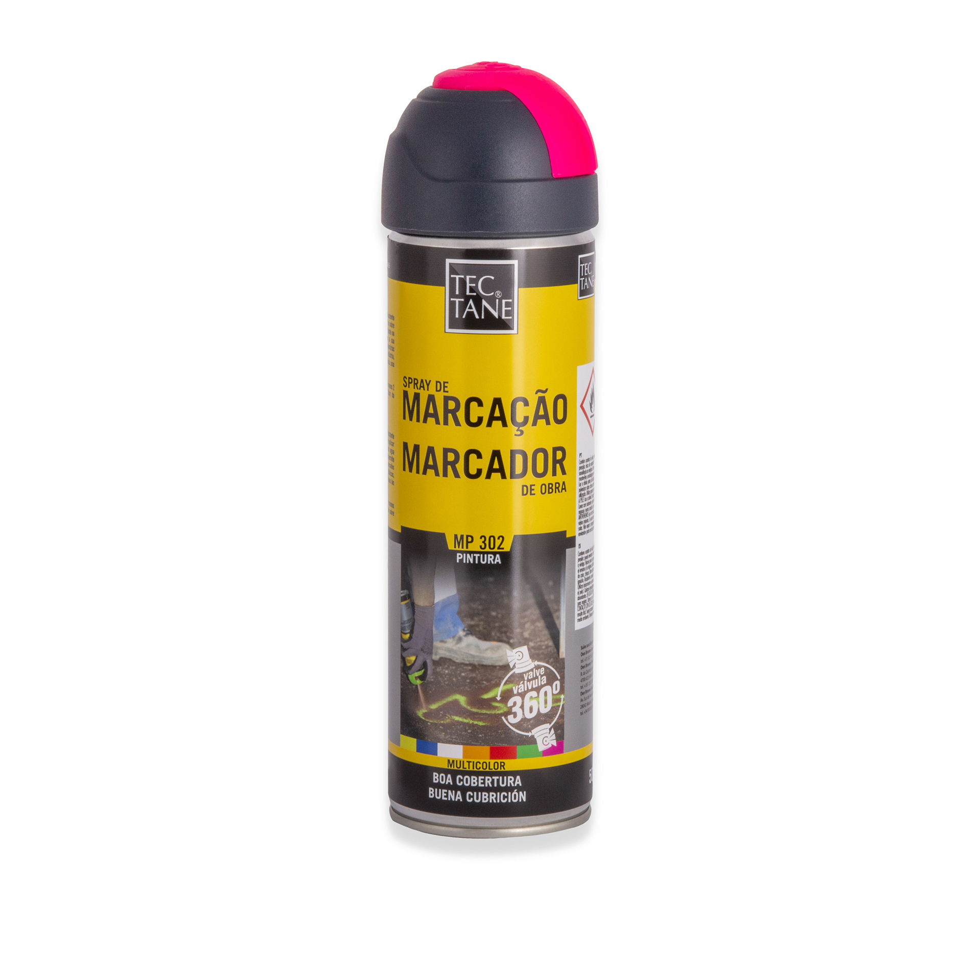 Spray Pintura Marcação MP302 Rosa 500ml