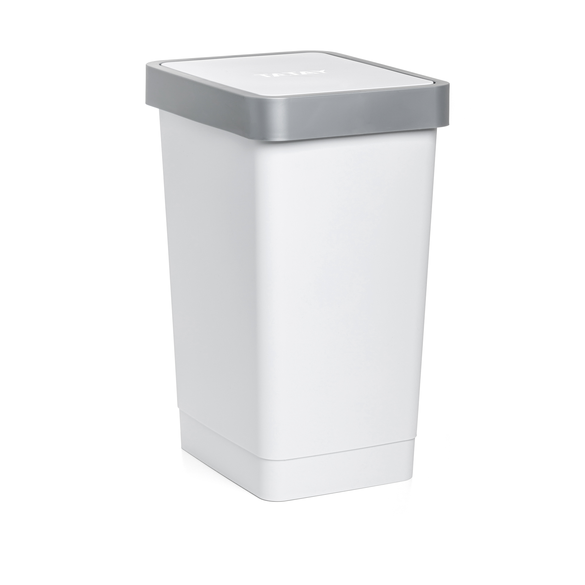 Balde Lixo com Tampa Basculante Smart Branco 25L