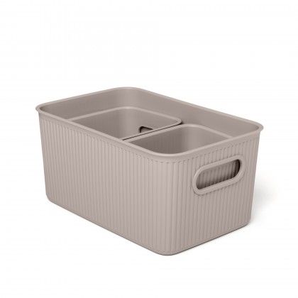 Conjunto 3 Cestos Multiusos Baobab Taupe 5L+2X1.5L