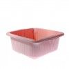 Bacia Colors Quadrada 10L 34.5X34.5X15cm