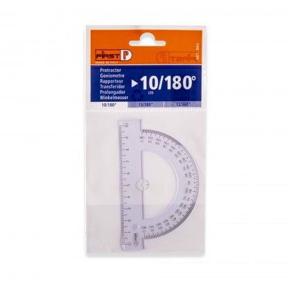 Transferidor Pl�stico First 10cmm / 180�