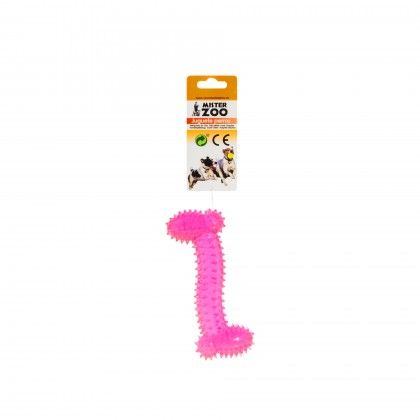 Brinquedo Para Co Osso Plstico Rosa 17cm