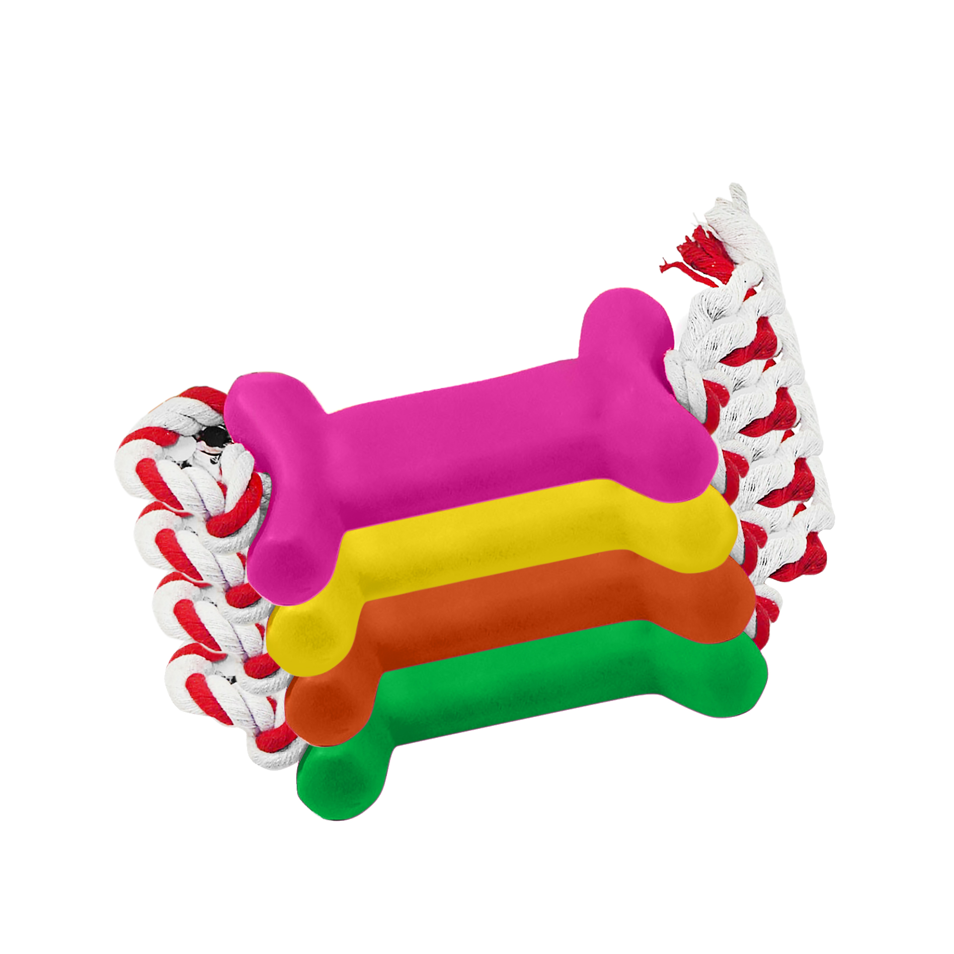 Brinquedo Para Cão Bola Plástico Multicor 20cm