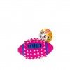 Brinquedo Para Co Bola Rugby Plstico Multicor 13cm