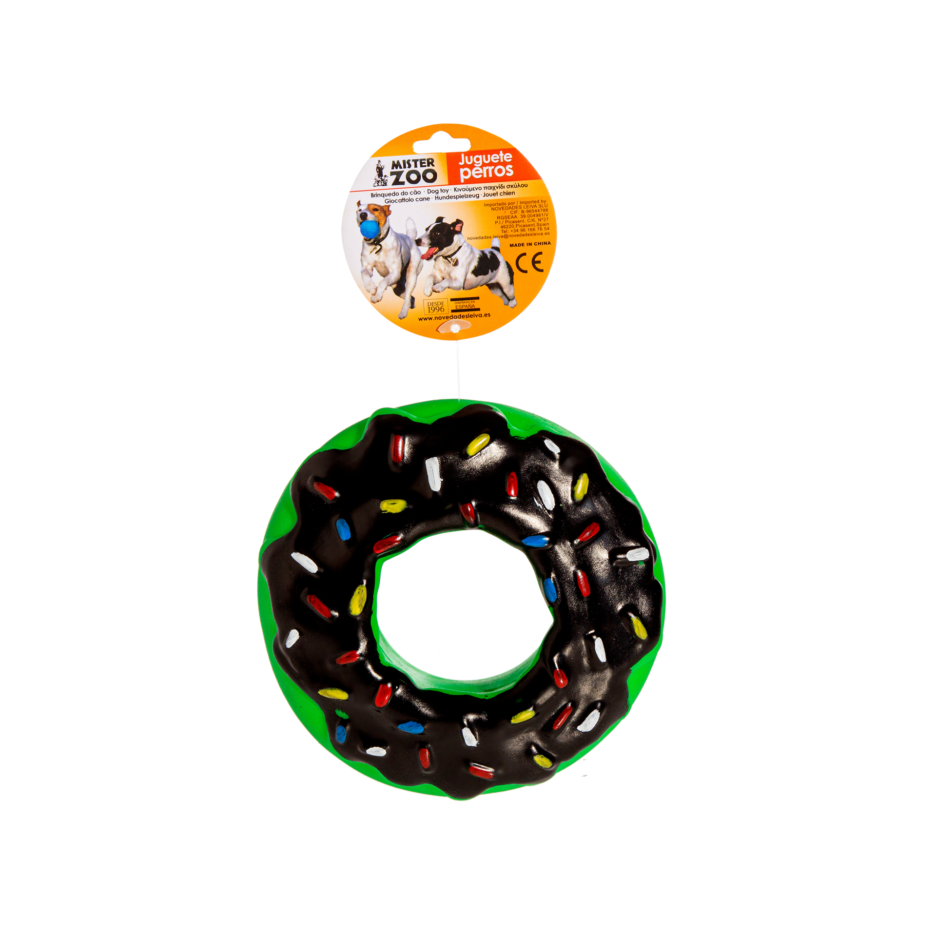 Brinquedo Para Cão Bolo Plástico Multicor 13cm