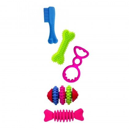 Brinquedo Para Co Osso Plstico Azul