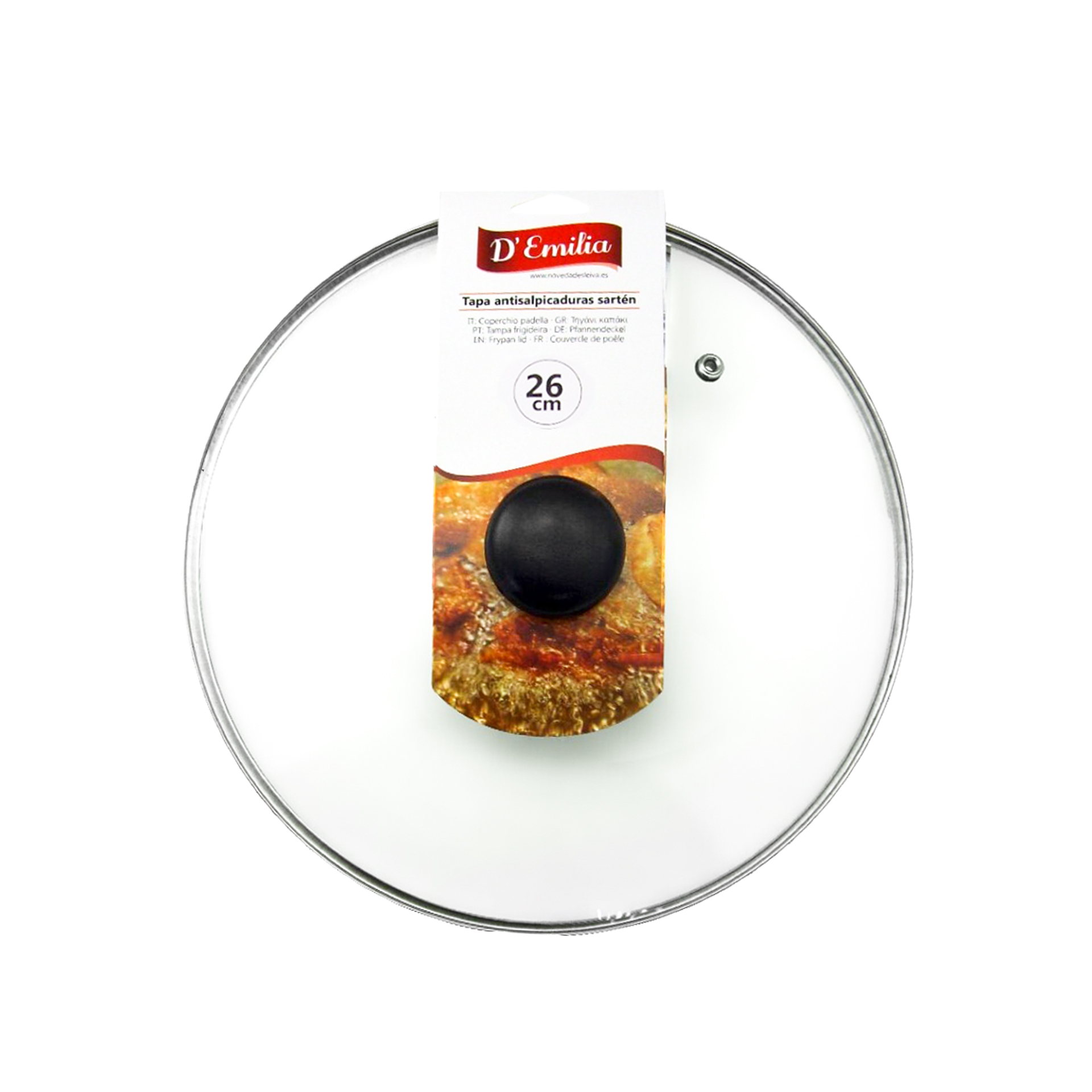 TAMPA VIDRO Ø26CM 41775