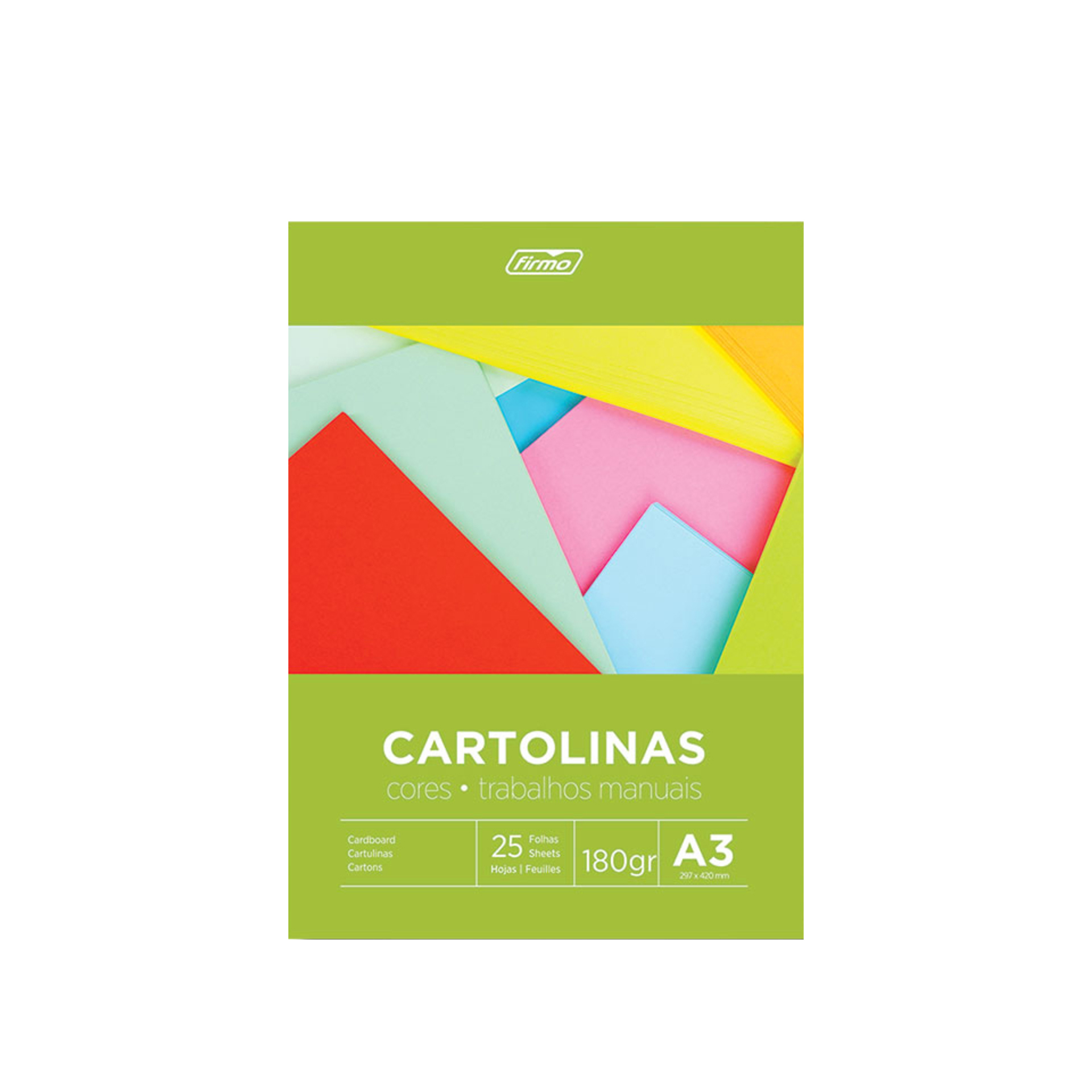 Bloco Cartolina Clara 25 Folhas A3 180gr