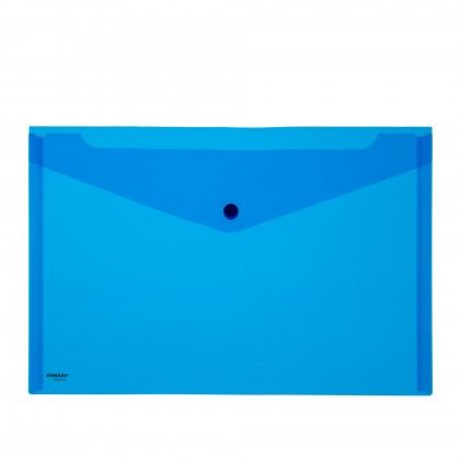 Bolsa Envelope Firmo com Mola Azul A4