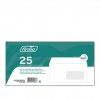 Envelope DL Fecho Silicone com Janela 22X11cm Pack 25
