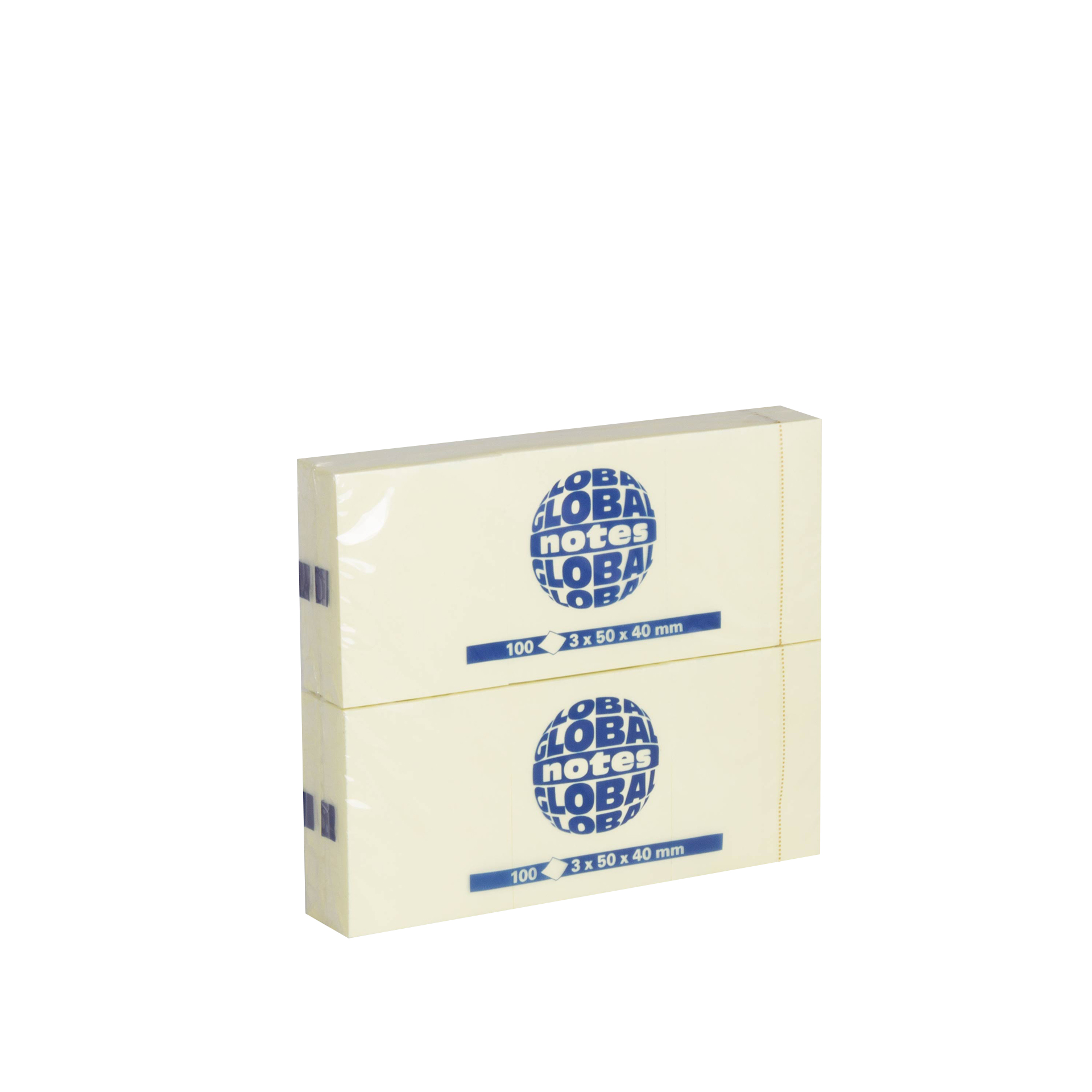 Bloco Notas Aderentes Global Notes Amarelo 50X40mm Pack 3