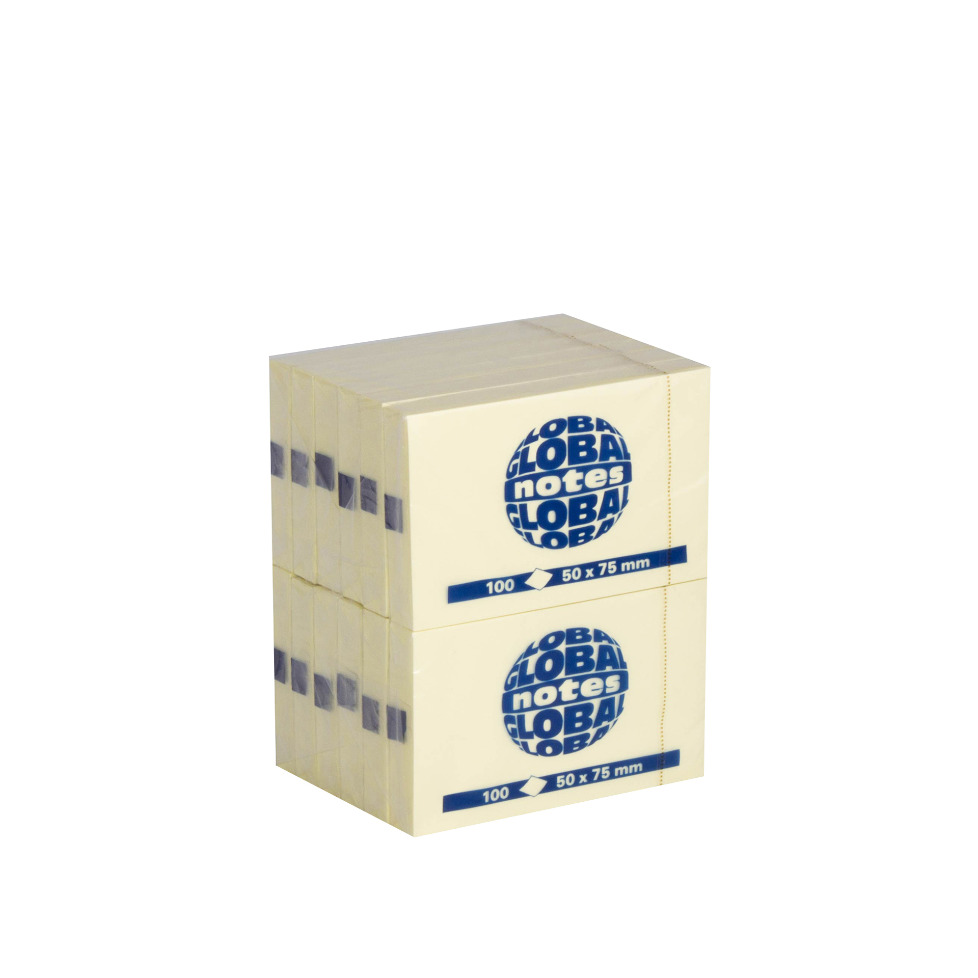 Bloco Notas Aderentes Global Notes Amarelo 50X75mm