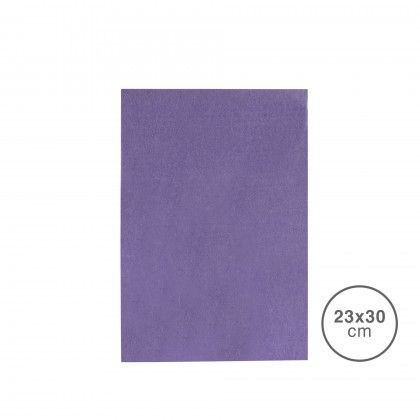 Folha Tecido Felpo Roxo 23X30mm
