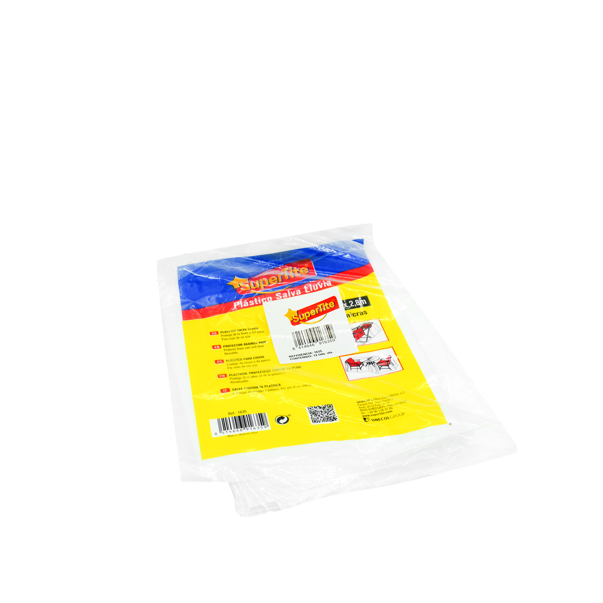Plástico para Cobertura Supertite 1.8X2.8m Pack 20