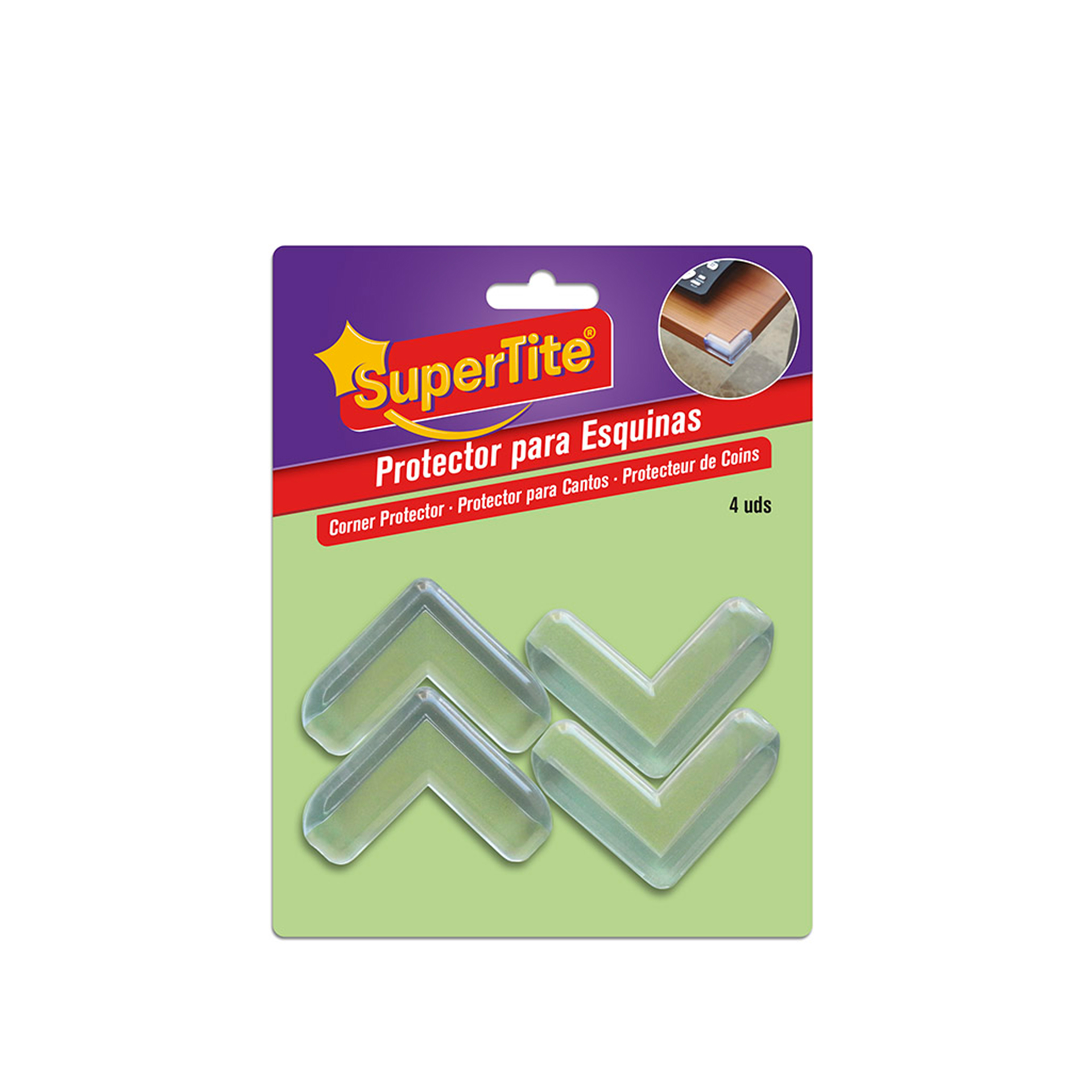 Protetor Acrílico Canto Supertite Pack 4