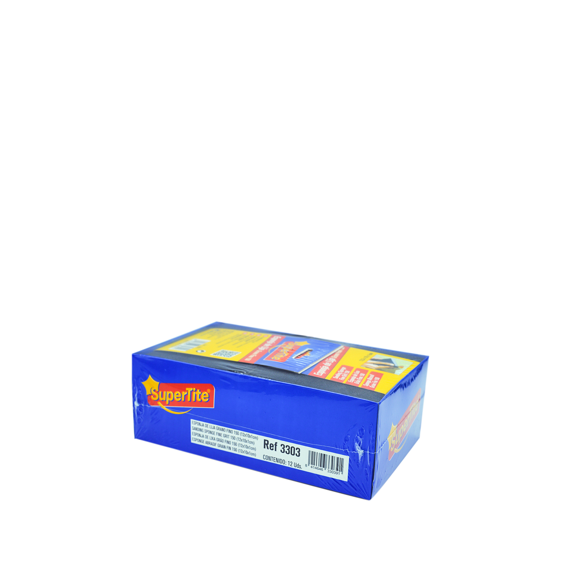 Bloco Lixa Fina Supertite 12X10X0.8cm