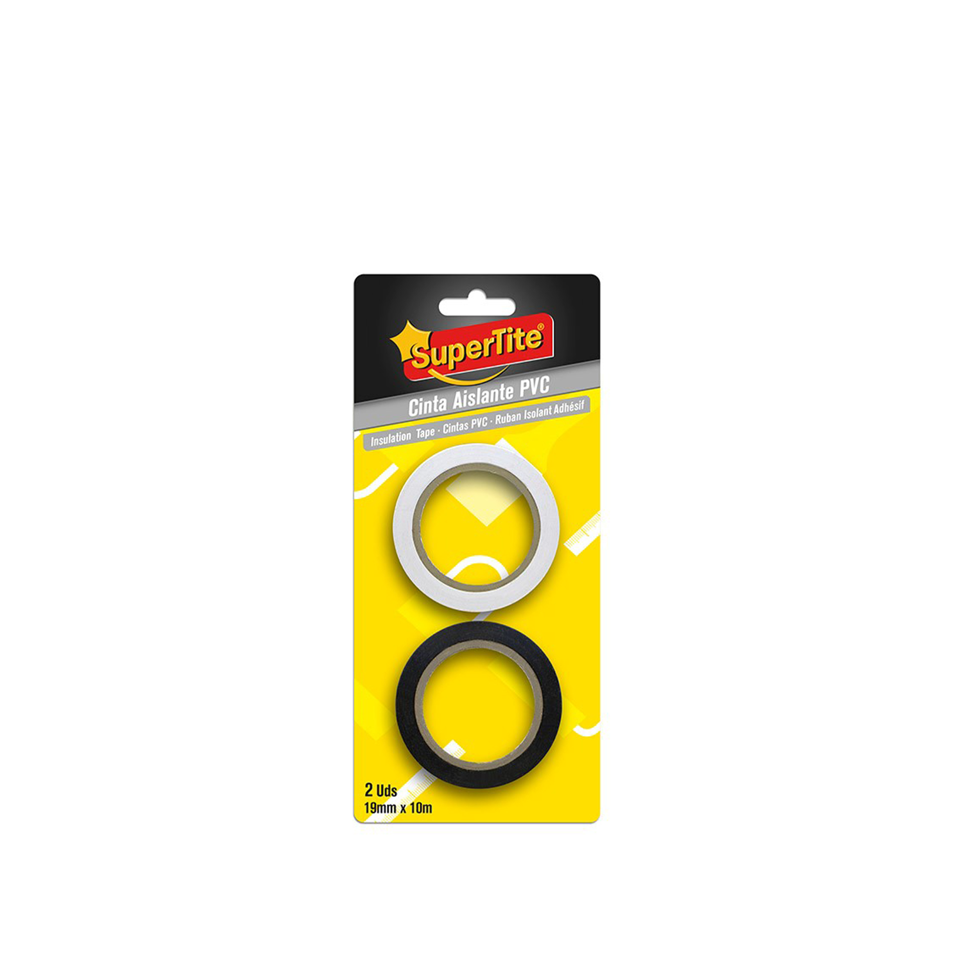 Fita Isoladora Pvc Supertite 19mmX10m Pack 2
