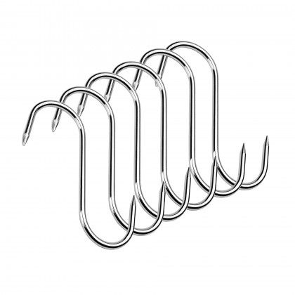 Gancho Inox 2 Pontas 12cm Pack 6