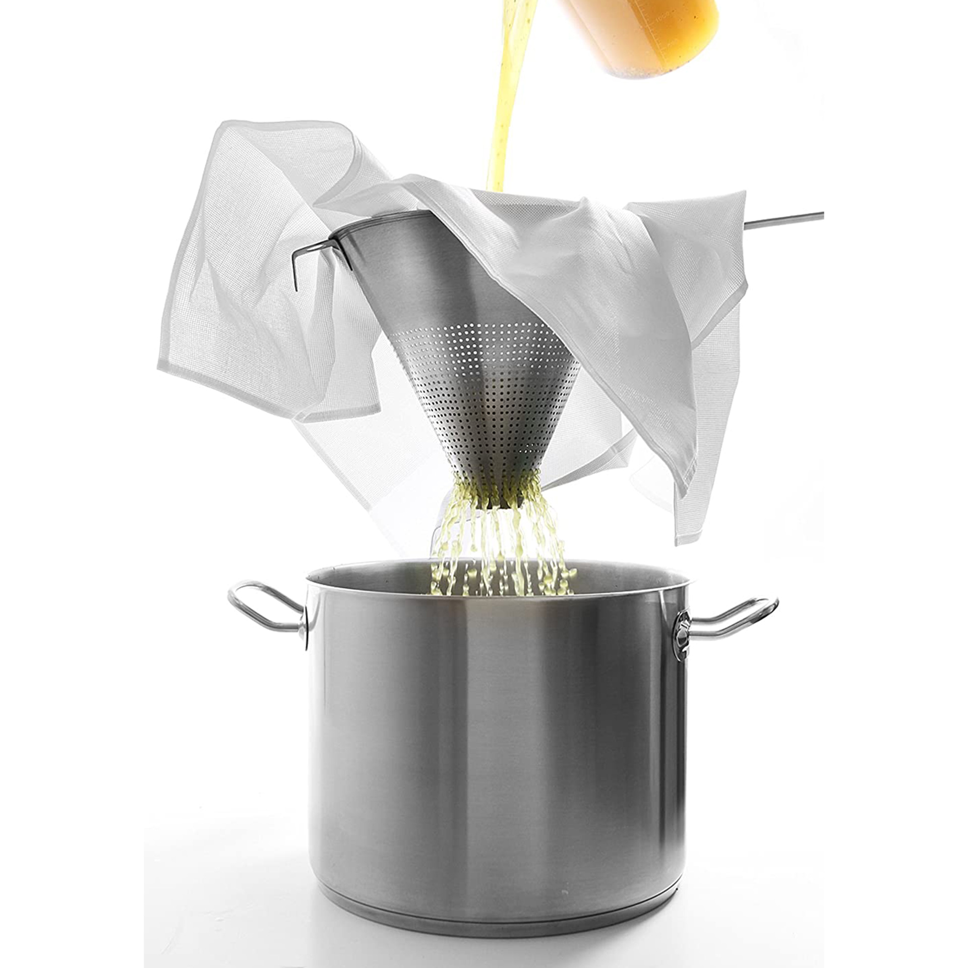 Pano Coador Algodão Branco 70X70CM