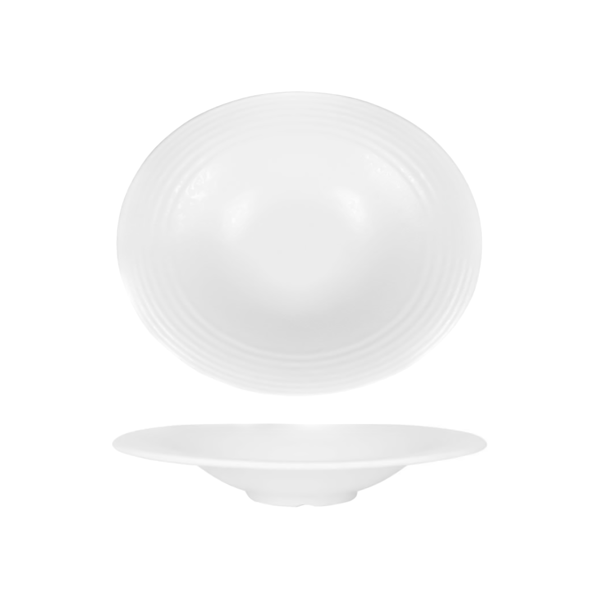 Prato Massa Arizona Oval 29X24.5X5cm Branco