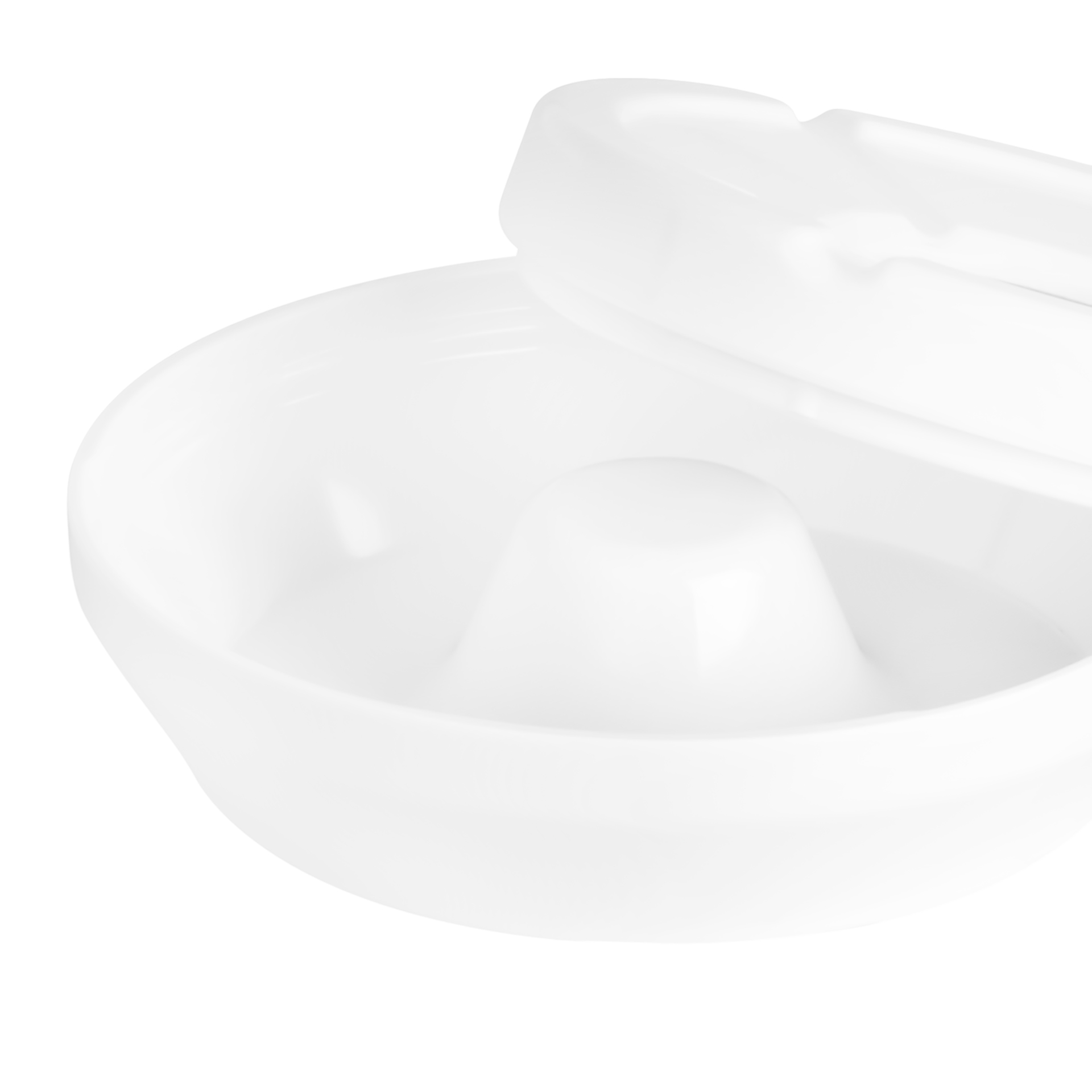 Cinzeiro de Água Melamina Rond Branco 12.3X4.5cm