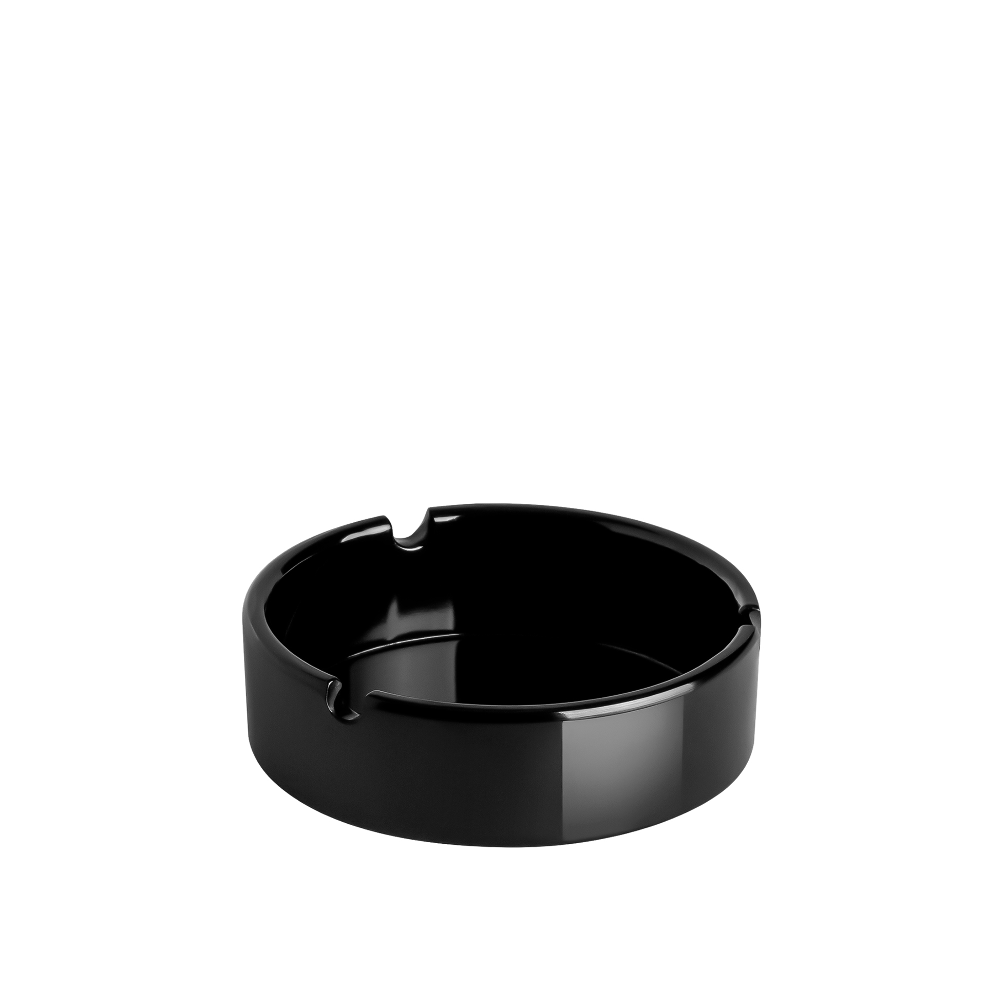 Cinzeiro Melamina Rond Preto 10.3X3.1cm