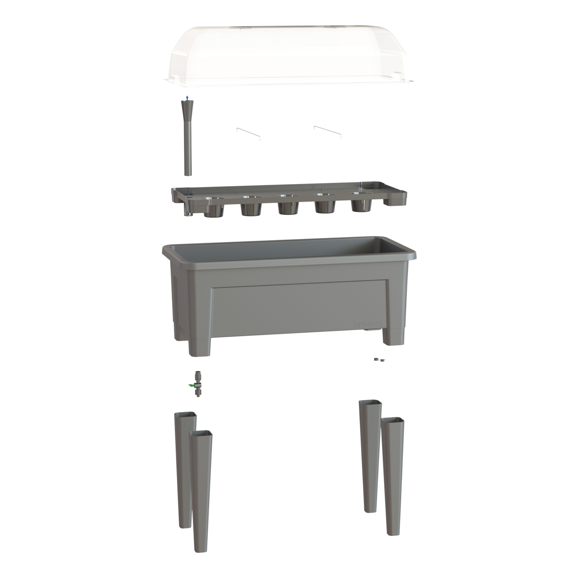 Horta Venezia 101X49.5X83cm 88L Antracite