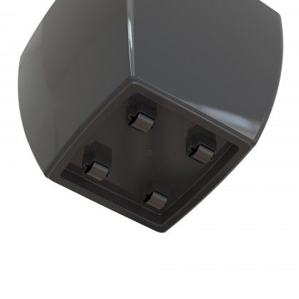 Vaso Siena Com Rodas 40X40X36cm Antracite