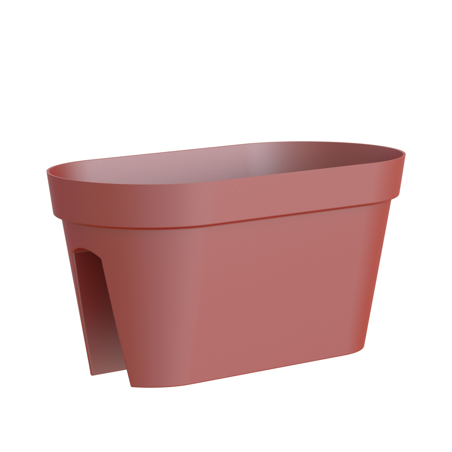 Floreira Capri Varanda 60X30X30cm 26.8L Vermelho Escuro