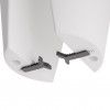 Vaso Capri Varanda 30X30cm 10L Cinza Claro