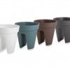 Vaso Capri Varanda 30X30cm 10L Cinza Claro