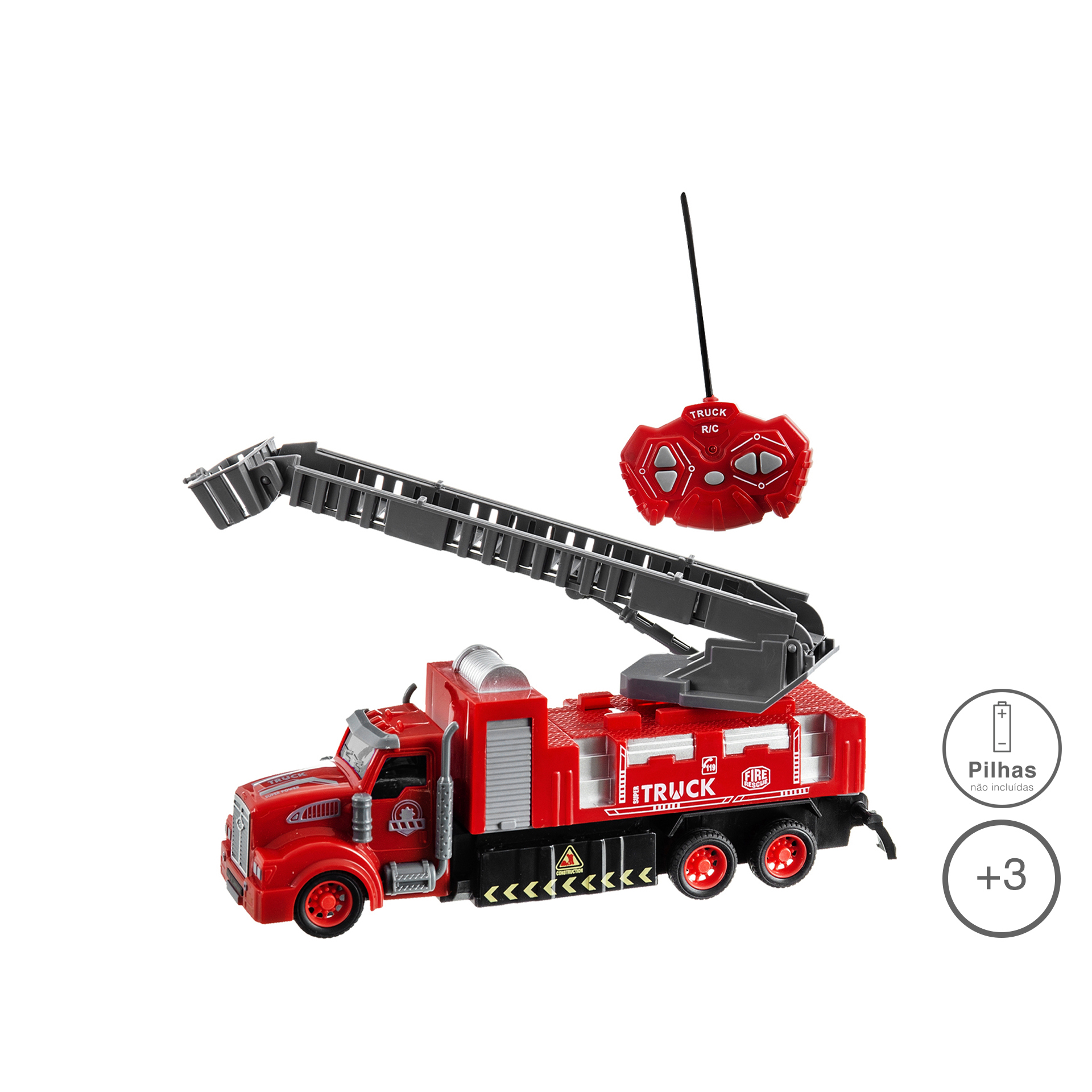 Camião Bombeiros Com Comando 21CM