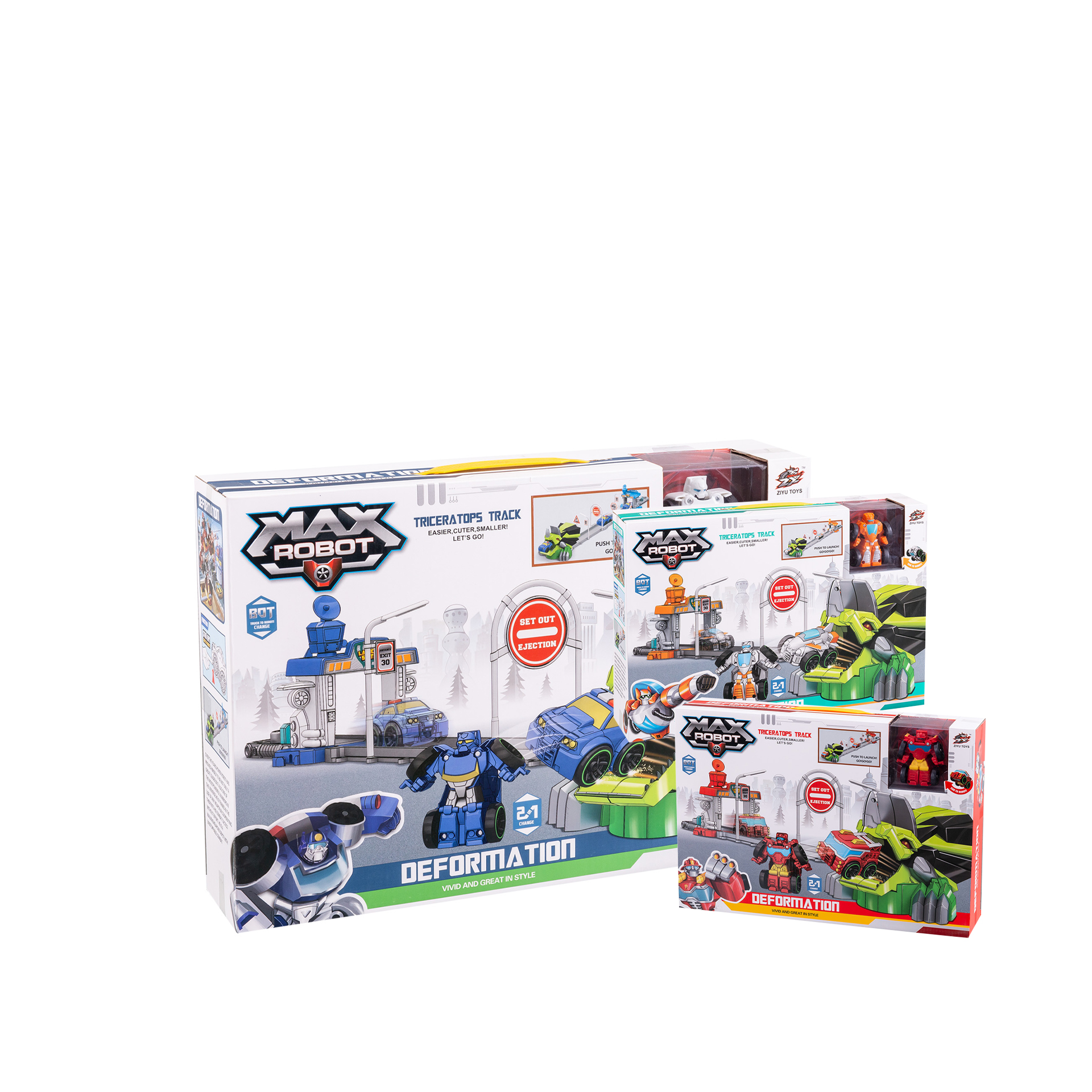 Robot Transformável Animal Com Pista