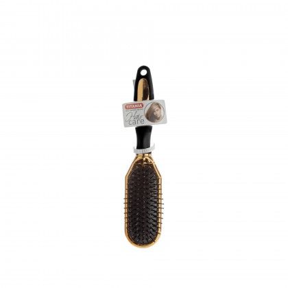 Escova Cabelo Titania Dourada 24CM