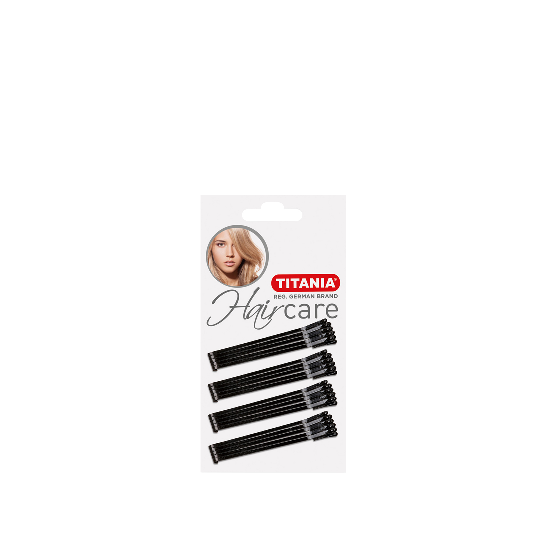 Ganchos Liso Cabelo Titania Preto 7cm Pack 20