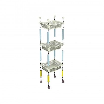 Carrinho Polipropileno Multipractic 3 Cestos Antracite 29.5X39X67cm Carrinho Polipropileno Multipractic 3 Cestos Antracite 29.5X39X67cm