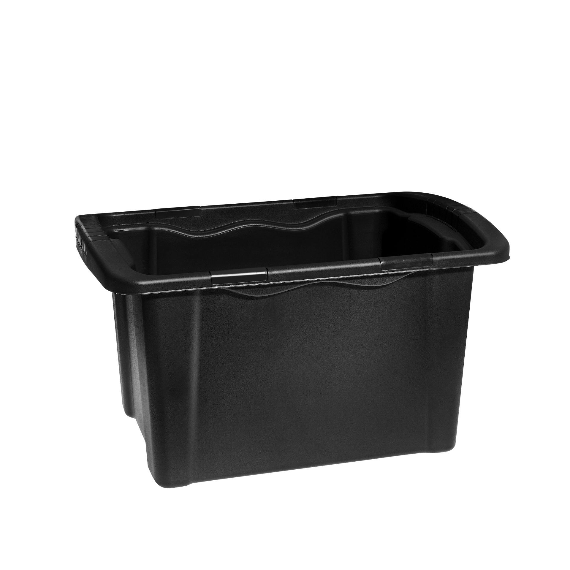 Caixa Organização Sem Tampa Polipropileno Naturline Preto 50l