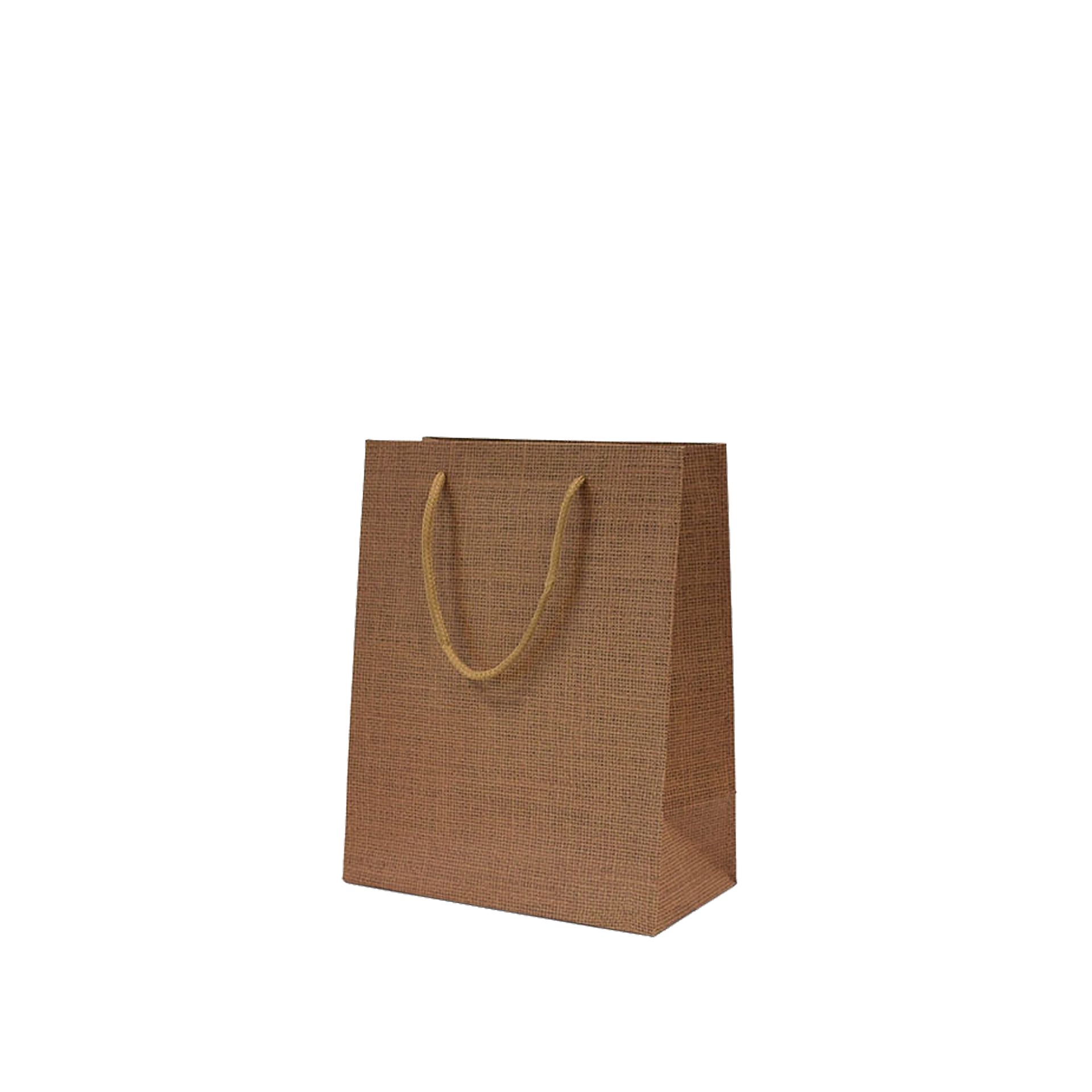 Saco Papel Kraft Asa Cordão Castanho 18X10X23cm