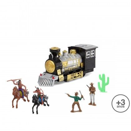 Conjunto �ndios E Vaqueiros 35X26CM