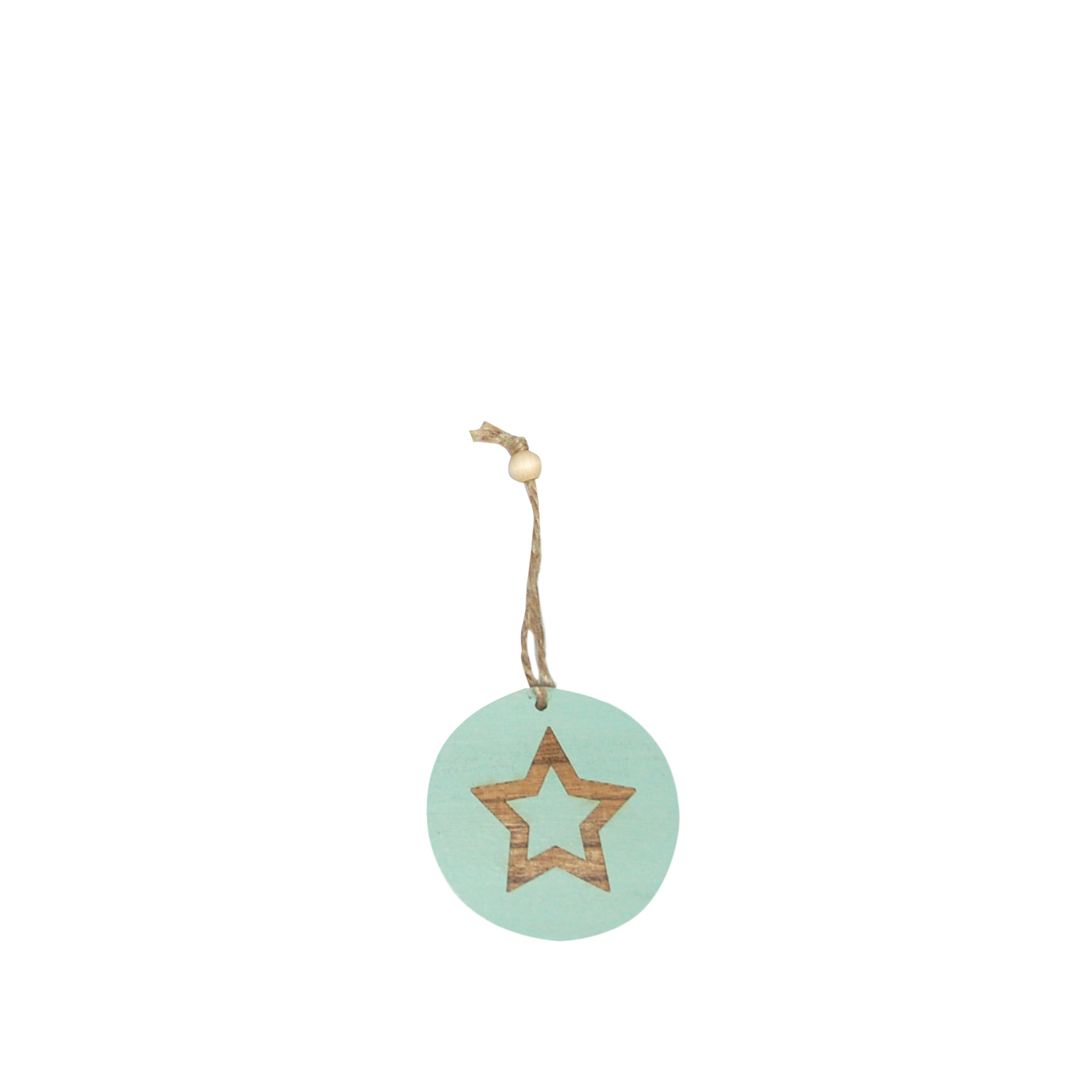 Bola Madeira Estrela Verde