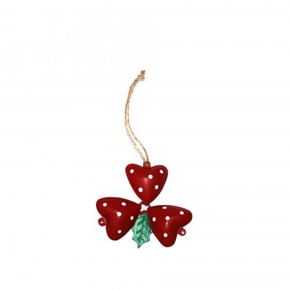 Pendente �rvore Natal 3 Pe�as Vermelho