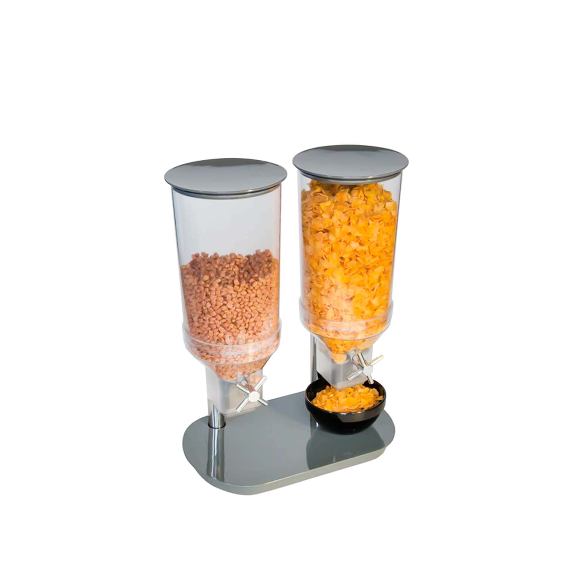 Dispensador Cereais Duo Cinzento 9000ml 24X37.5cm