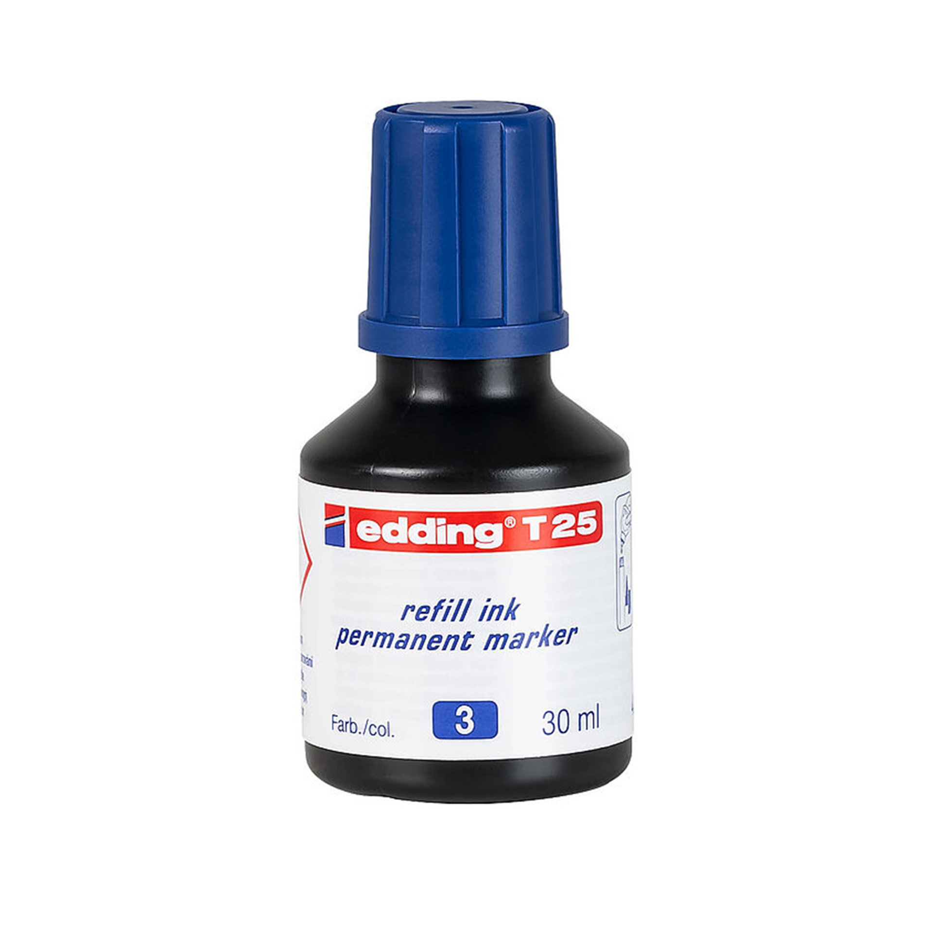 Recarga Marcador Permanente Edding Azul