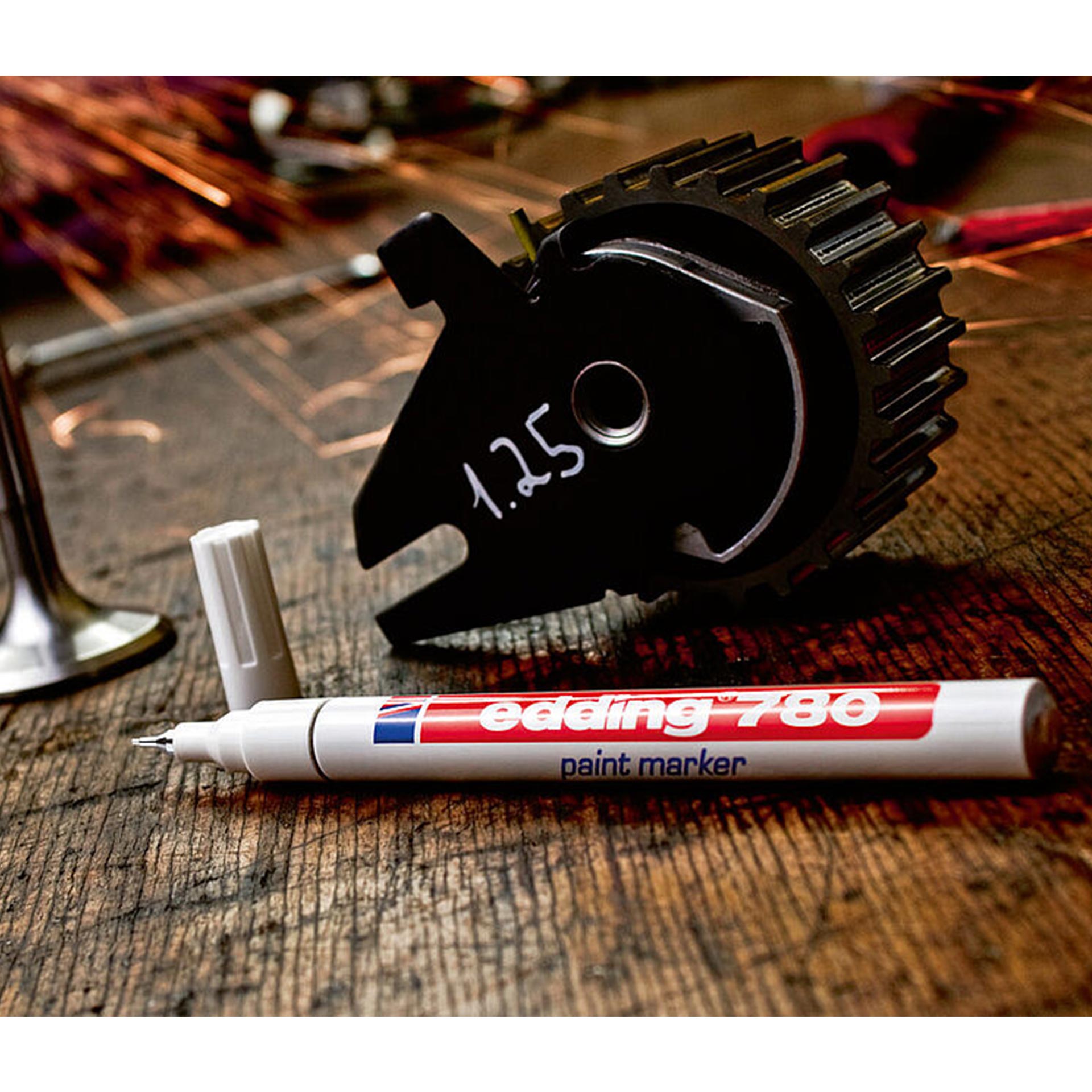 Marcador Tinta Opaca Edding 780/10 Dourado
