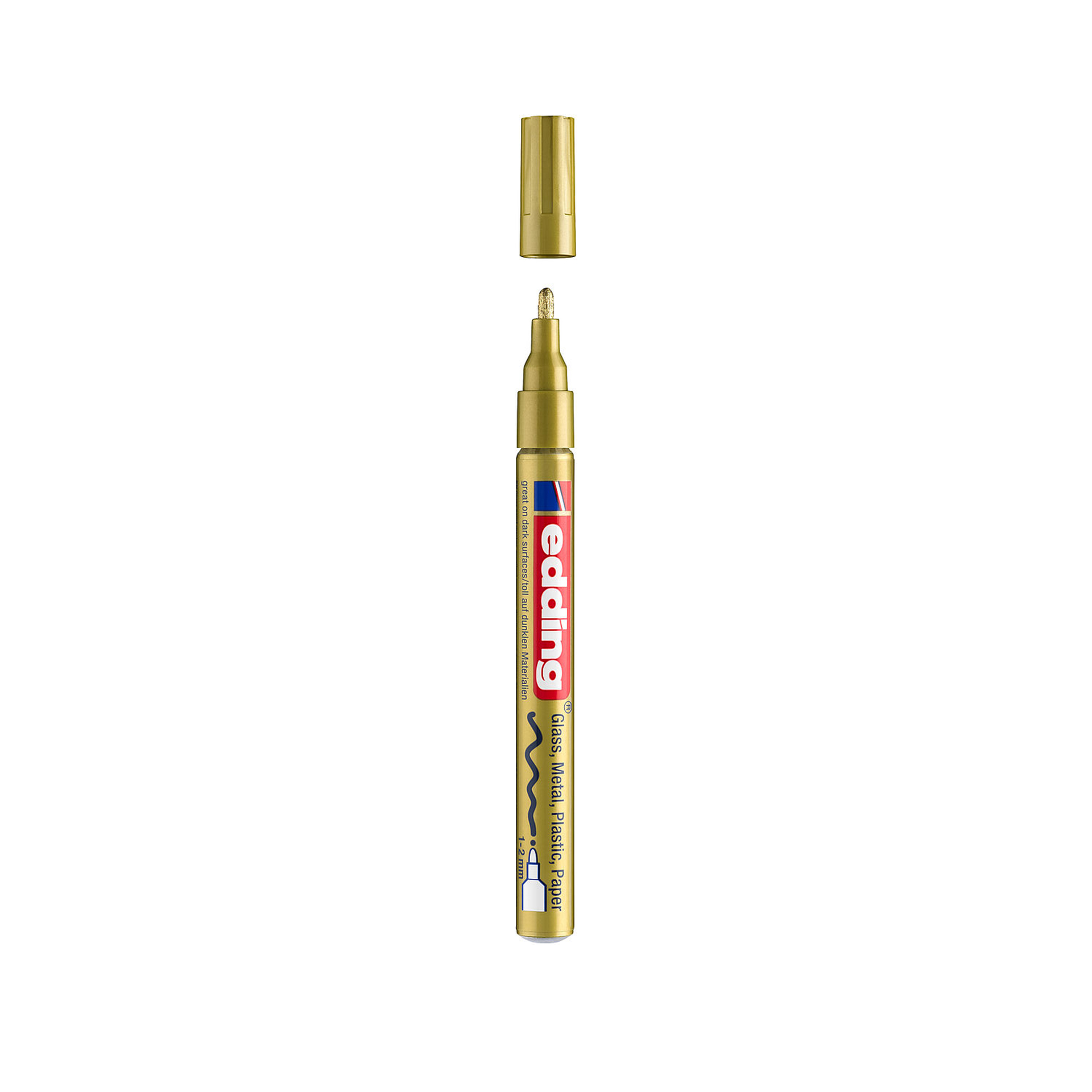 Marcador Tinta Opaca Edding 751 Dourado